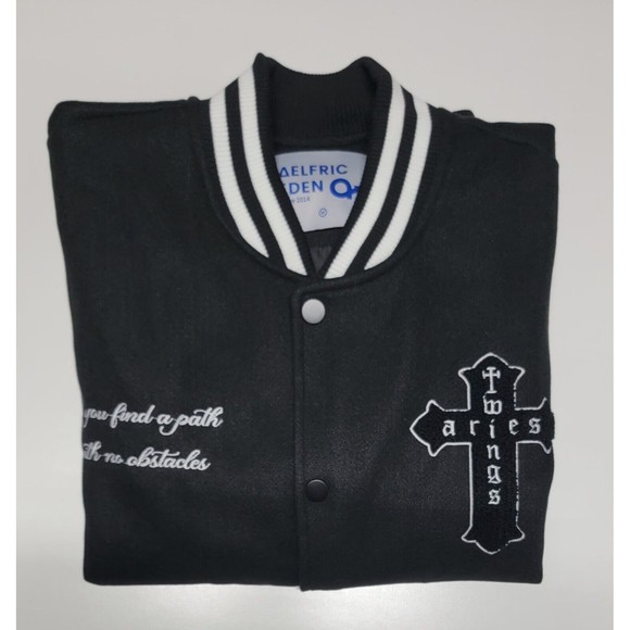Aelfric Eden Varsity Jacket “Arieswings” Size Medium For Men, Fits Like Large - Picture 3 of 5